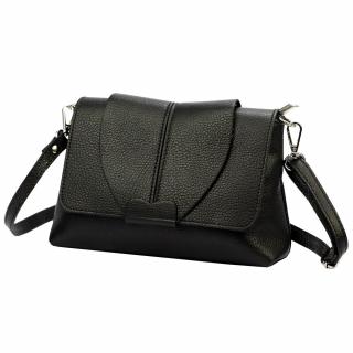 Malá kožená černá crossbody kabelka Luka no. 005