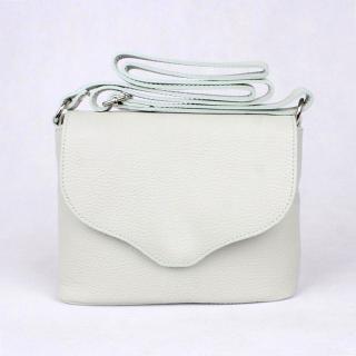 Malá kožená světlezelená crossbody kabelka Vera Pelle no. 61