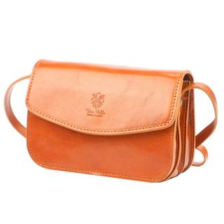 Malá lovecká světlehnědá kožená crossbody kabelka Florence no. 11