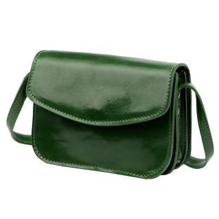 Malá lovecká zelená kožená crossbody kabelka Florence no. 11