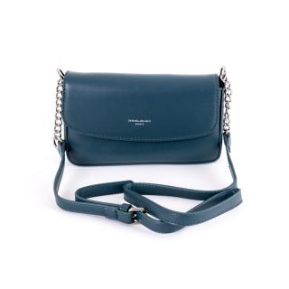 Malá paví modrá crossbody kabelka David Jones CM6262A