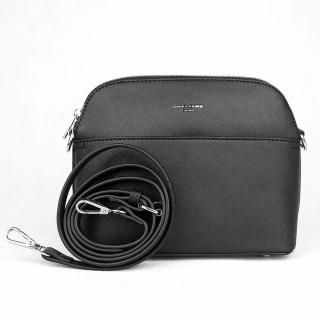 Malá pevná černá crossbody kabelka David Jones 6224-1