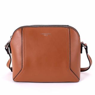 Malá pevná hnědá crossbody kabelka David Jones CM5941