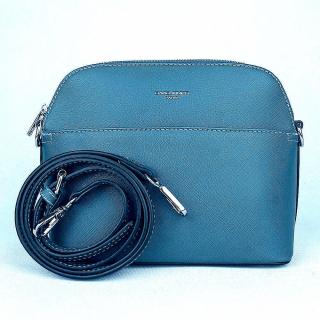 Malá pevná modrá crossbody kabelka David Jones 6224-1