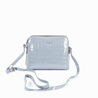 Malá pevná modro-šedá crossbody kabelka David Jones 6916-1