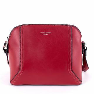 Malá pevná tmavěčervená crossbody kabelka David Jones CM5941