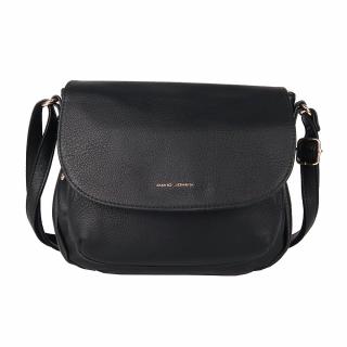 Malá/střední černá crossbody kabelka David Jones 7010