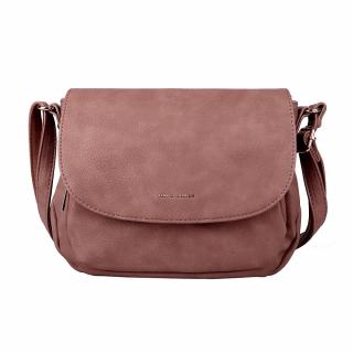 Malá/střední růžovo-hnědá crossbody kabelka David Jones 7010