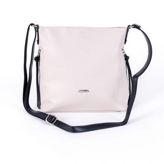 Malá/střední slonově bílá crossbody kabelka David Jones 6727-1A