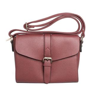 Malá tmavěčervená crossbody kabelka FLORA&amp;CO F2524