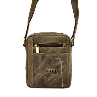 Malá tmavěhnědá kožená crossbody taška Always Wild 250840-MH