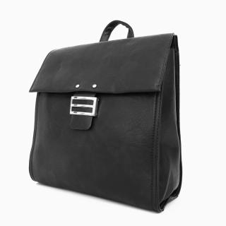 Městský černý batoh/kabelka ROMINA &amp; CO no. 759 s obsahem cca. 12l
