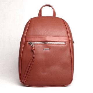 Městský hnědý batoh David Jones CM6025 s obsahem cca. 7 l