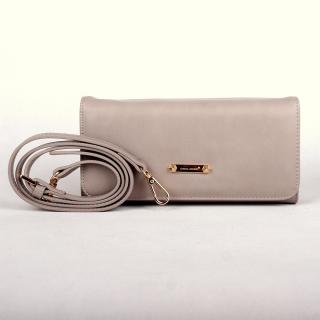 Šedá crossbody kabelka (psaníčko) David Jones 5504A