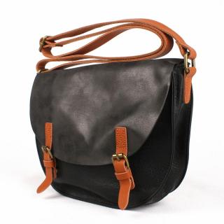 Středně velká černá crossbody kabelka FLORA&amp;CO H6763