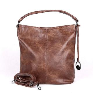 Středně velká hnědá kabelka na rameno/crossbody David Jones CM6839