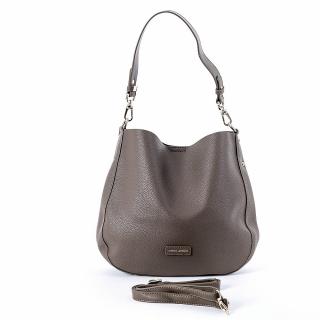 Středně velká hnědo-zelená kabelka na rameno i crossbody David Jones CM6561