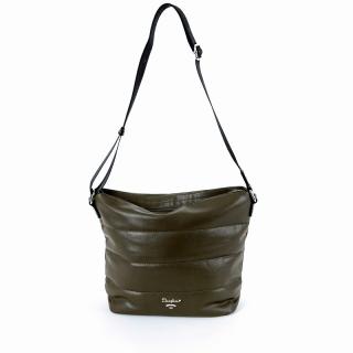 Středně velká khaki crossbody kabelka David Jones 6608-1A