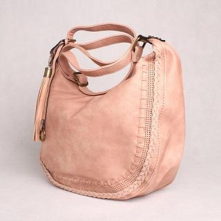 Středně velká růžová crossbody kabelka FLORA&amp;CO A10