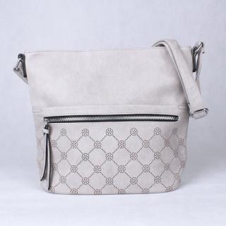 Středně velká šedá crossbody kabelka LIDA 736