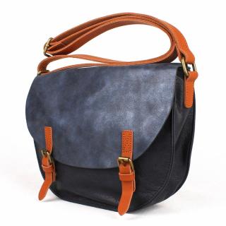 Středně velká tmavěmodrá crossbody kabelka FLORA&amp;CO H6763