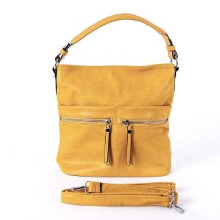 Středně velká žlutá kabelka na rameno i crossbody ROMINA &amp; CO D191/22