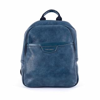 Středně velký městský paví modrý batoh David Jones CM6553, obsah cca. 8 l