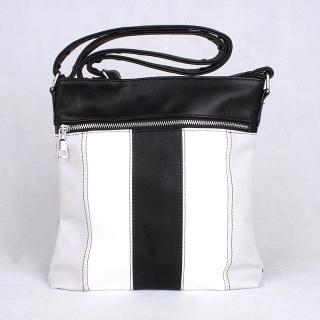 Střední černá crossbody kabelka ROMINA &amp; CO 313