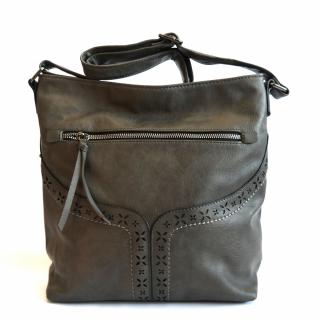 Střední tmavěšedá crossbody kabelka LIDA 2341