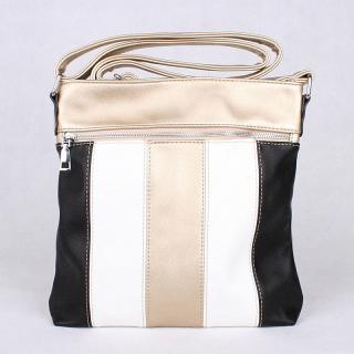 Střední zlatá crossbody kabelka ROMINA &amp; CO 313