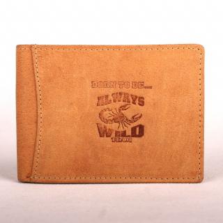 Světlehnědá kožená peněženka Always Wild se štírem