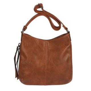 Tmavěhnědá crossbody kabelka Ines Delaure no. 69