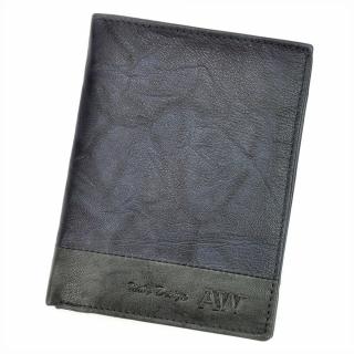 Tmavěmodrá kožená peněženka Wild N4-GA + RFID