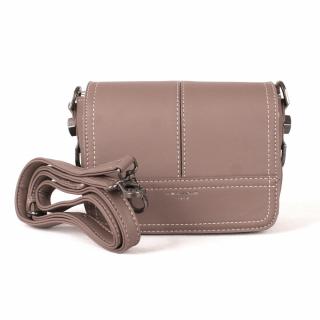 Tmavěrůžová malá pevná crossbody kabelka David Jones CM3925