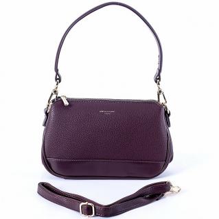 Tmavěvínová kabelka na rameno i crossbody David Jones 7017