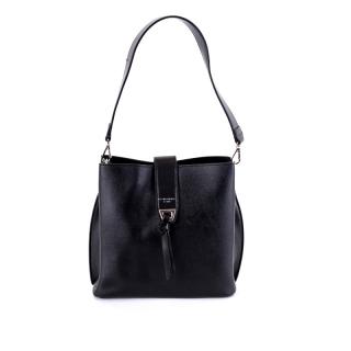 Tříoddílová černá kabelka na rameno i crossbody David Jones 6627-2A