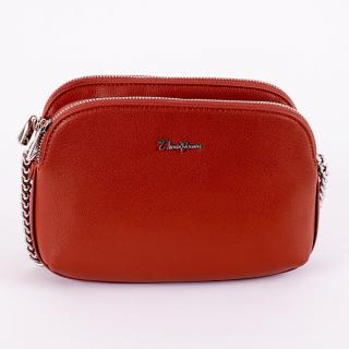 Tříoddílová hnědá crossbody kabelka David Jones 6412-2