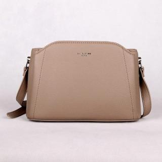 Tříoddílová malá/střední hnědo-šedá crossbody kabelka David Jones CM6926