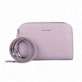 Tříoddílová malá světlefialová crossbody kabelka David Jones CM6793F