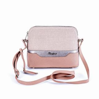 VADA - Malá pevná růžová crossbody kabelka David Jones 6751-1