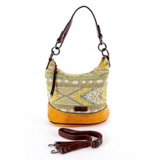 Žlutá kabelka na rameno i crossbody David Jones 6651-4