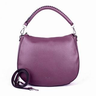 Značková vínová kožená kabelka na rameno/crossbody Gianni Conti no. 167