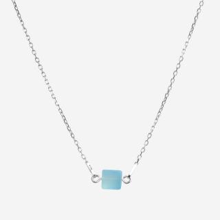 Cube náhrdelník Aquamarine