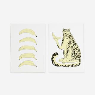 Pohlednice Banana Leopard sada 2 ks