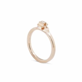 Zlatý zásnubní prsten s diamanty Baguette od Zdeňka Vacka 47