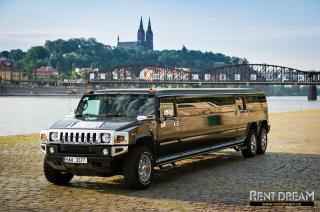 HUMMER LIMUZÍNA BLACK 10,5 m - NA HODINU (Místo pro zábavu až 18 lidí kdekoli dle potřeby a non-stop!)