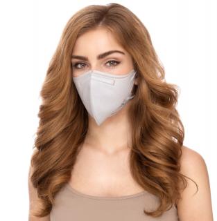 Sada 5KS BÍLÝ respirátor BREASAFE® community mask FFP2 Velikost: L