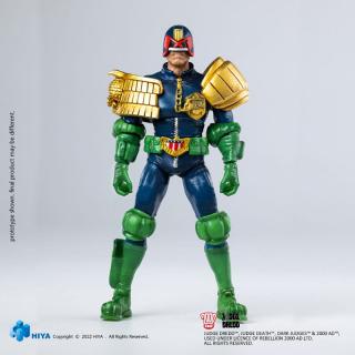 2000 AD Exquisite - mini akční figurky - Judge Dredd Gaze Into The Fist of Dredd