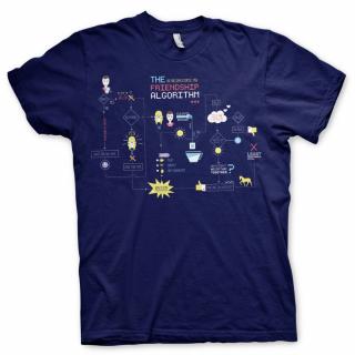 Big Bang Theory - modré tričko - The Friendship Minions Algorithm Velikost: L