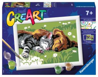 CreArt - Spící pes a kočka
